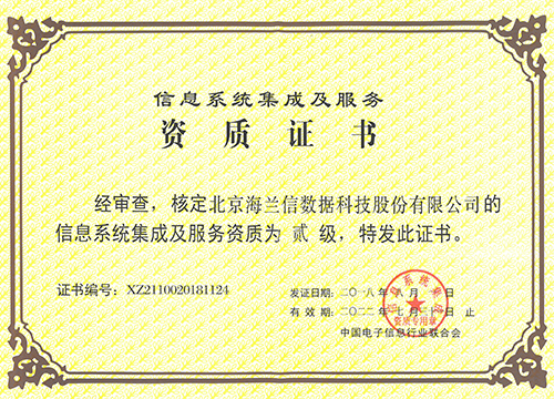Computer Information System Integration Qualification Level 2 Certificate